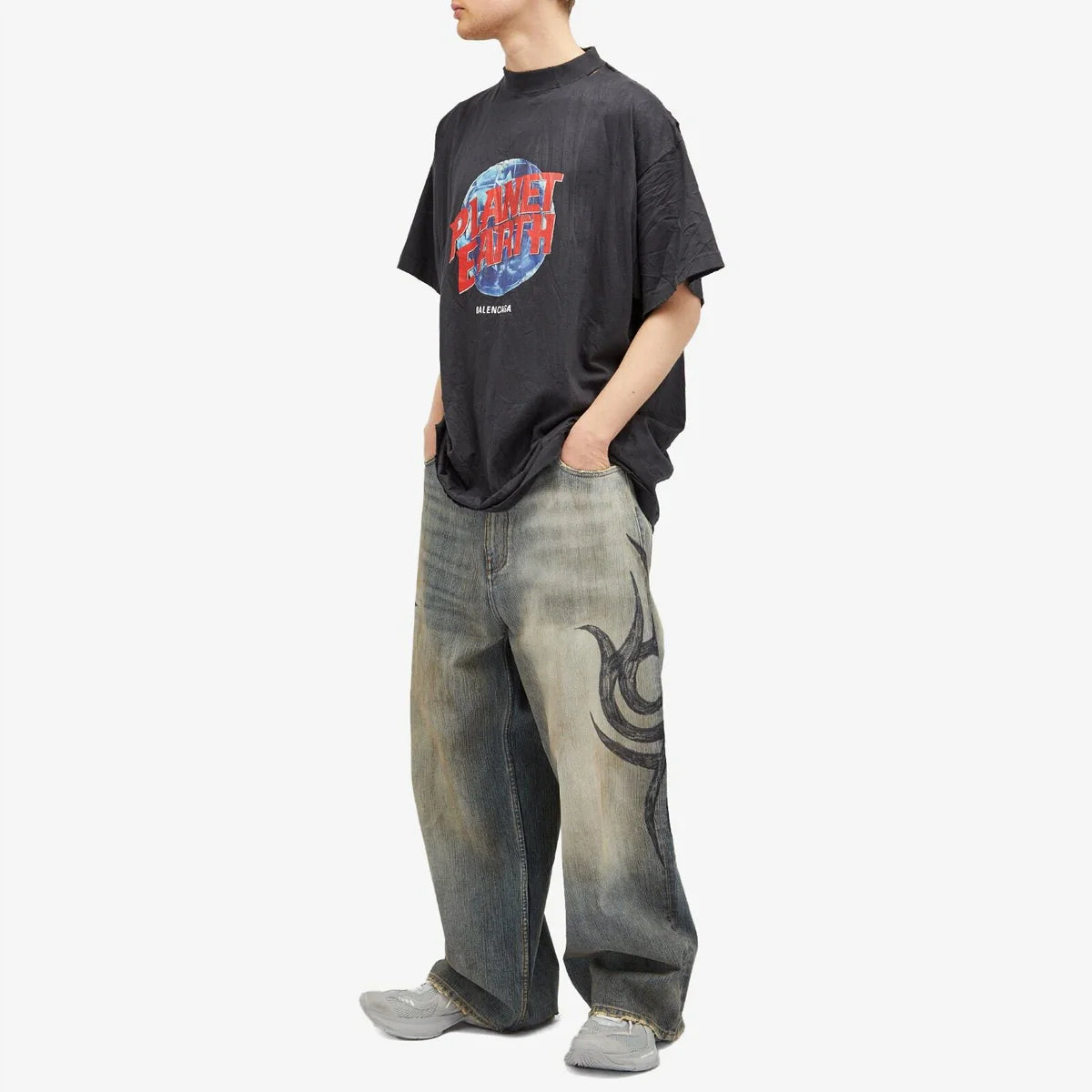 Faded Tribal Jeans