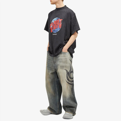 Faded Tribal Jeans