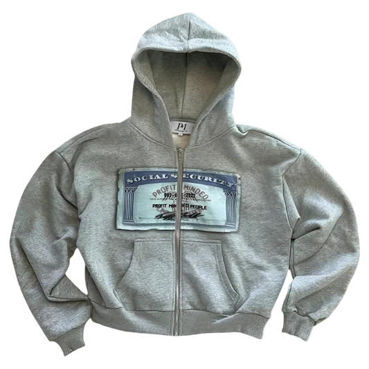 Gray Money Zipup